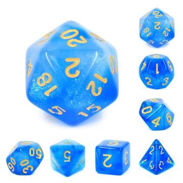 Foam Brain: Mermaids Crown RPG Dice Set